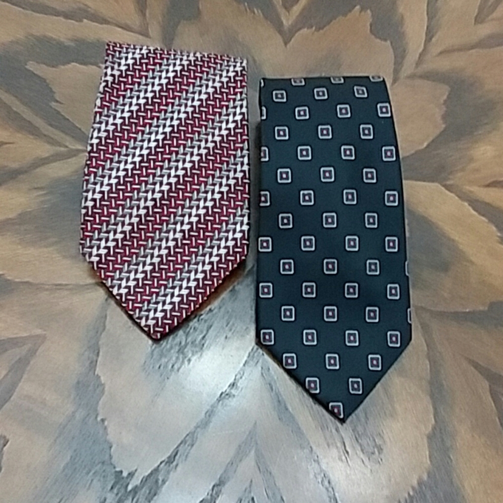 Christian Dior / Geoffrey beene ties